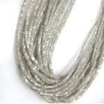 Grey Pipe Diamond Beads