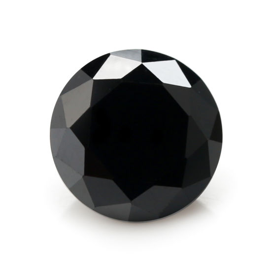 Fast Shipping Attractive !! 25 Ct 17 Pcs Certified Natural Round Shape 6 x 6 mm Shiny Black Diamond Loose Gemstone
